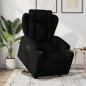 vidaXL Sillón eléctrico reclinable elevable de tela negro vidaXL Sillón eléctrico reclinable elevable de tela negro
