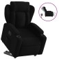 vidaXL Sillón eléctrico reclinable elevable de tela negro vidaXL Sillón eléctrico reclinable elevable de tela negro