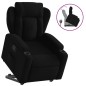 vidaXL Sillón reclinable elevable tela negro vidaXL Sillón reclinable elevable tela negro