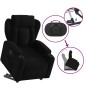 vidaXL Sillón reclinable elevable tela negro vidaXL Sillón reclinable elevable tela negro