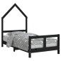vidaXL Estructura de cama para niños madera de pino negro 80x160 cm vidaXL Estructura de cama para niños madera de pino negro 80x160 cm