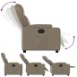 vidaXL Sillón reclinable eléctrico de cuero sintético color capuchino vidaXL Sillón reclinable eléctrico de cuero sintético color capuchino
