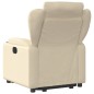 vidaXL Sillón eléctrico reclinable elevable de tela color crema vidaXL Sillón eléctrico reclinable elevable de tela color crema