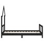 vidaXL Estructura de cama para niños madera de pino negro 80x160 cm vidaXL Estructura de cama para niños madera de pino negro 80x160 cm