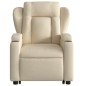 vidaXL Sillón eléctrico reclinable elevable de tela color crema vidaXL Sillón eléctrico reclinable elevable de tela color crema