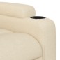 vidaXL Sillón eléctrico reclinable elevable de tela color crema vidaXL Sillón eléctrico reclinable elevable de tela color crema