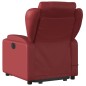 vidaXL Sillón reclinable de masaje de pie cuero artificial rojo tinto vidaXL Sillón reclinable de masaje de pie cuero artificial rojo tinto
