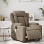 vidaXL Sillón reclinable de masaje eléctrico cuero sintético capuchino vidaXL Sillón reclinable de masaje eléctrico cuero sintético capuchino