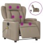 vidaXL Sillón reclinable de masaje eléctrico cuero sintético capuchino vidaXL Sillón reclinable de masaje eléctrico cuero sintético capuchino
