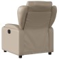 vidaXL Sillón reclinable de masaje eléctrico cuero sintético capuchino vidaXL Sillón reclinable de masaje eléctrico cuero sintético capuchino