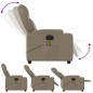 vidaXL Sillón reclinable de masaje eléctrico cuero sintético capuchino vidaXL Sillón reclinable de masaje eléctrico cuero sintético capuchino