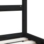 vidaXL Estructura de cama para niños madera de pino negro 80x160 cm vidaXL Estructura de cama para niños madera de pino negro 80x160 cm
