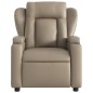 vidaXL Sillón reclinable de masaje eléctrico cuero sintético capuchino vidaXL Sillón reclinable de masaje eléctrico cuero sintético capuchino