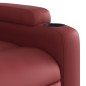 vidaXL Sillón de masaje reclinable de cuero artificial rojo tinto vidaXL Sillón de masaje reclinable de cuero artificial rojo tinto