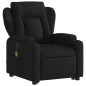 vidaXL Sillón de masaje eléctrico reclinable elevable tela negro vidaXL Sillón de masaje eléctrico reclinable elevable tela negro