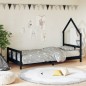 vidaXL Estructura de cama para niños madera de pino negro 90x200 cm