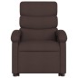 vidaXL Sillón masaje eléctrico reclinable elevable tela marrón oscuro vidaXL Sillón masaje eléctrico reclinable elevable tela marrón oscuro