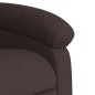 vidaXL Sillón masaje eléctrico reclinable elevable tela marrón oscuro vidaXL Sillón masaje eléctrico reclinable elevable tela marrón oscuro