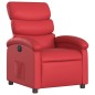 vidaXL Sillón reclinable eléctrico de cuero sintético rojo vidaXL Sillón reclinable eléctrico de cuero sintético rojo