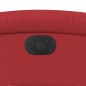 vidaXL Sillón reclinable eléctrico de cuero sintético rojo vidaXL Sillón reclinable eléctrico de cuero sintético rojo