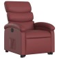 vidaXL Sillón reclinable elevable cuero artificial rojo tinto vidaXL Sillón reclinable elevable cuero artificial rojo tinto