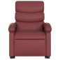 vidaXL Sillón reclinable elevable cuero artificial rojo tinto vidaXL Sillón reclinable elevable cuero artificial rojo tinto