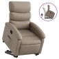 vidaXL Sillón reclinable elevable cuero artificial color capuchino vidaXL Sillón reclinable elevable cuero artificial color capuchino
