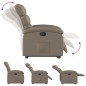 vidaXL Sillón reclinable elevable cuero artificial color capuchino vidaXL Sillón reclinable elevable cuero artificial color capuchino