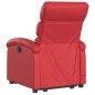 vidaXL Sillón elevable eléctrico cuero artificial rojo vidaXL Sillón elevable eléctrico cuero artificial rojo