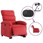 vidaXL Sillón elevable eléctrico cuero artificial rojo vidaXL Sillón elevable eléctrico cuero artificial rojo
