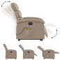 vidaXL Sillón reclinable de masaje eléctrico cuero sintético capuchino vidaXL Sillón reclinable de masaje eléctrico cuero sintético capuchino