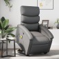 vidaXL Sillón reclinable de masaje de pie cuero artificial gris vidaXL Sillón reclinable de masaje de pie cuero artificial gris