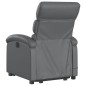 vidaXL Sillón reclinable de masaje de pie cuero artificial gris vidaXL Sillón reclinable de masaje de pie cuero artificial gris