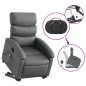 vidaXL Sillón reclinable de masaje de pie cuero artificial gris vidaXL Sillón reclinable de masaje de pie cuero artificial gris