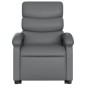 vidaXL Sillón reclinable de masaje de pie cuero artificial gris vidaXL Sillón reclinable de masaje de pie cuero artificial gris