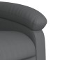 vidaXL Sillón reclinable de masaje de pie cuero artificial gris vidaXL Sillón reclinable de masaje de pie cuero artificial gris
