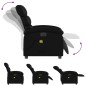vidaXL Sillón de masaje reclinable eléctrico cuero sintético negro vidaXL Sillón de masaje reclinable eléctrico cuero sintético negro