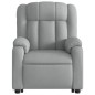 vidaXL Sillón de masaje eléctrico reclinable elevable tela gris claro vidaXL Sillón de masaje eléctrico reclinable elevable tela gris claro