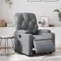 vidaXL Sillón reclinable eléctrico de cuero sintético gris vidaXL Sillón reclinable eléctrico de cuero sintético gris