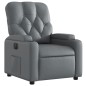 vidaXL Sillón reclinable eléctrico de cuero sintético gris vidaXL Sillón reclinable eléctrico de cuero sintético gris