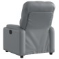 vidaXL Sillón reclinable eléctrico de cuero sintético gris vidaXL Sillón reclinable eléctrico de cuero sintético gris