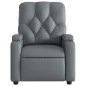 vidaXL Sillón reclinable eléctrico de cuero sintético gris vidaXL Sillón reclinable eléctrico de cuero sintético gris