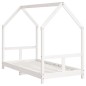 vidaXL Estructura de cama para niños madera de pino blanco 80x160 cm vidaXL Estructura de cama para niños madera de pino blanco 80x160 cm