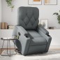 vidaXL Sillón reclinable de masaje de pie cuero artificial gris vidaXL Sillón reclinable de masaje de pie cuero artificial gris