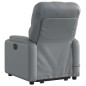 vidaXL Sillón reclinable de masaje de pie cuero artificial gris vidaXL Sillón reclinable de masaje de pie cuero artificial gris