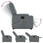 vidaXL Sillón reclinable de masaje de pie cuero artificial gris vidaXL Sillón reclinable de masaje de pie cuero artificial gris