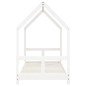 vidaXL Estructura de cama para niños madera de pino blanco 80x160 cm vidaXL Estructura de cama para niños madera de pino blanco 80x160 cm