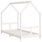 vidaXL Estructura de cama para niños madera de pino blanco 80x160 cm vidaXL Estructura de cama para niños madera de pino blanco 80x160 cm