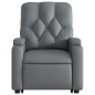 vidaXL Sillón de masaje elevable eléctrico cuero sintético gris vidaXL Sillón de masaje elevable eléctrico cuero sintético gris