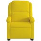 vidaXL Sillón reclinable masaje eléctrico elevable terciopelo amarillo vidaXL Sillón reclinable masaje eléctrico elevable terciopelo amarillo